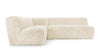 Iona - Iona - Iona Sectional, Left Corner, White Long Hair Sherpa - Image 1