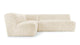 Iona - Iona - Iona Sectional, Left Corner, White Long Hair Sherpa - Image 1