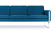 Jura - Jura - Jura Three Seater Sofa, Indigo Blue Wool - Image 6