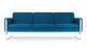 Jura - Jura - Jura Three Seater Sofa, Indigo Blue Wool - Image 1