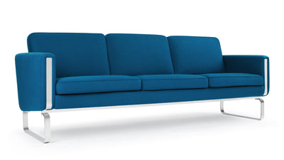 Jura - Jura - Jura Three Seater Sofa, Indigo Blue Wool - Image 2