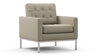 Florence - Beige Gray Vegan Leather - Image 2