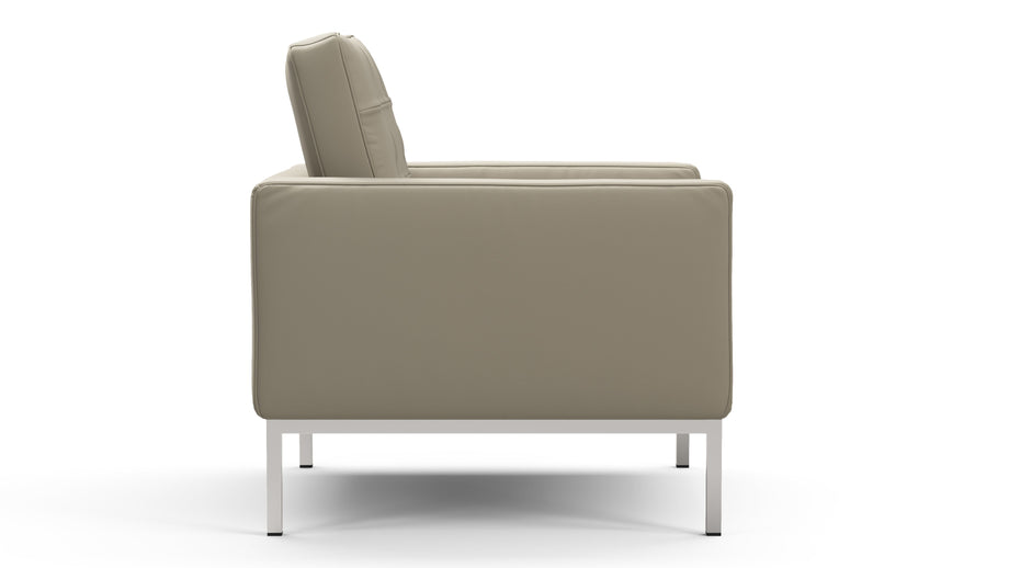FlorenceBeige Gray Vegan Leather