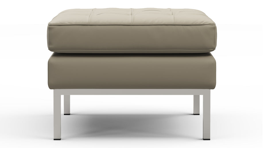 FlorenceBeige Gray Vegan Leather