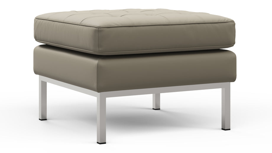 FlorenceBeige Gray Vegan Leather