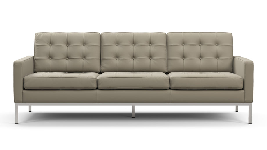 FlorenceBeige Gray Vegan Leather