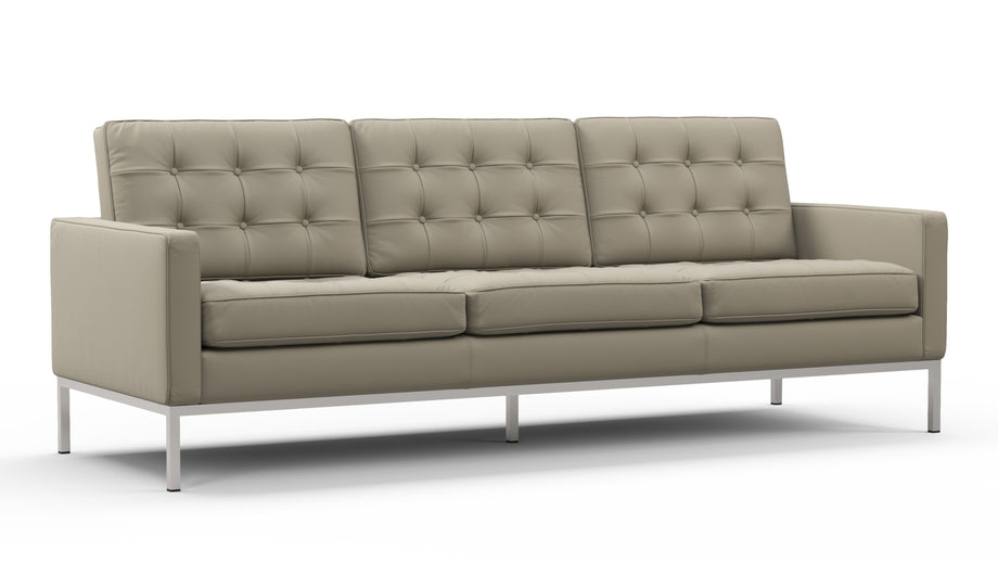 FlorenceBeige Gray Vegan Leather