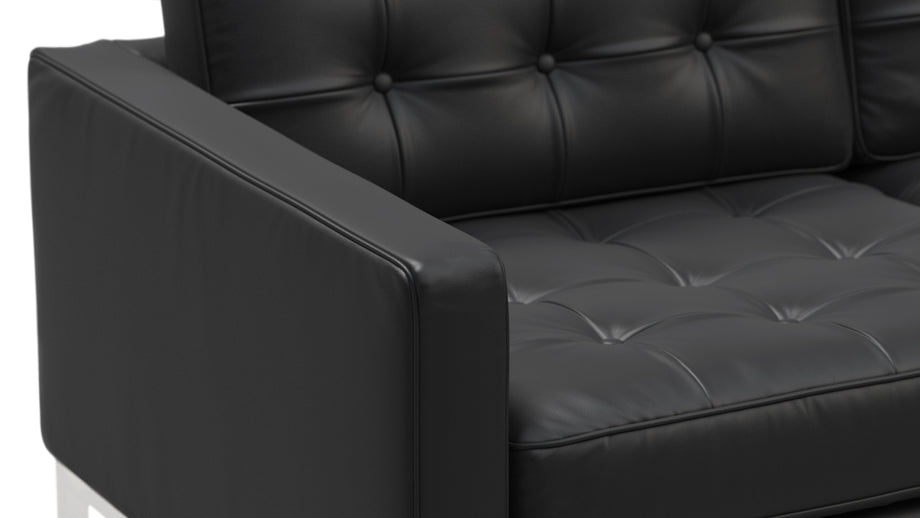 FlorenceVintage Black Vegan Leather