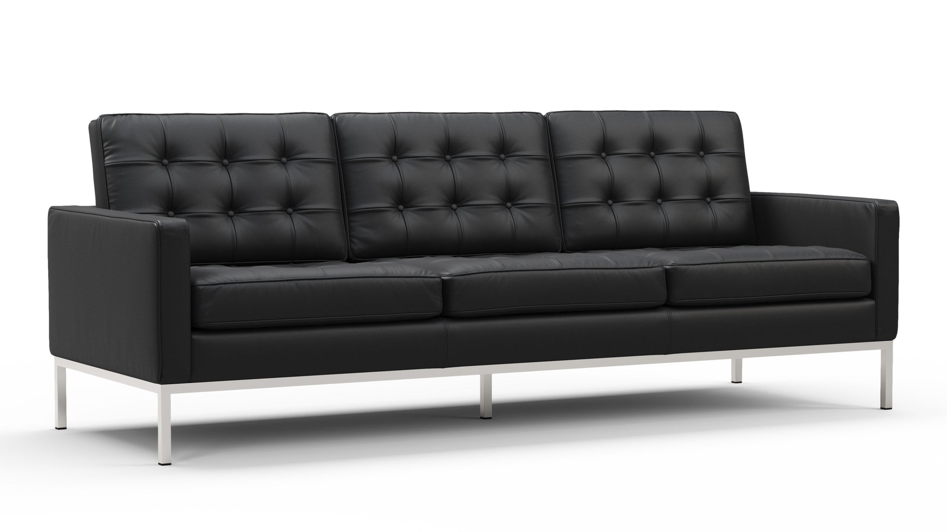 FlorenzVintage schwarzes veganes Leder