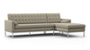 Florence - Beige Gray Vegan Leather - Image 2