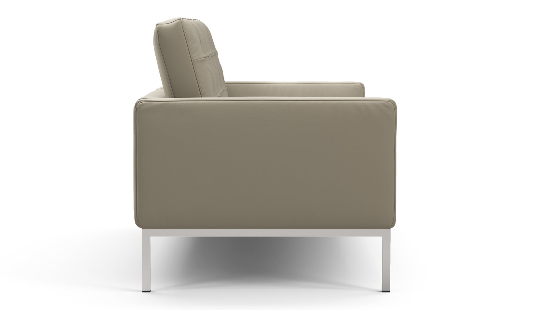 FlorenceBeige Gray Vegan Leather