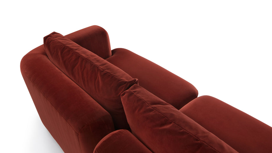 MorrellMorrell - Morrell Four Seater Sofa, Garnet Velvet