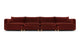 Morrell - Morrell - Morrell Four Seater Sofa, Garnet Velvet - Image 1