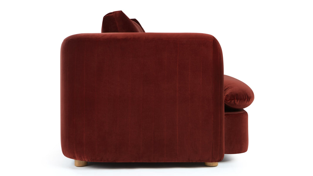 MorrellMorrell - Morrell Four Seater Sofa, Garnet Velvet