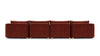 Morrell - Morrell - Morrell Four Seater Sofa, Garnet Velvet - Image 4