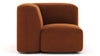 Muse - Muse - Muse Module, Corner, Burnt Orange Velvet - Image 1