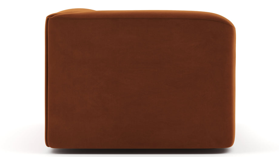 MuseMuse - Muse Module, Corner, Burnt Orange Velvet