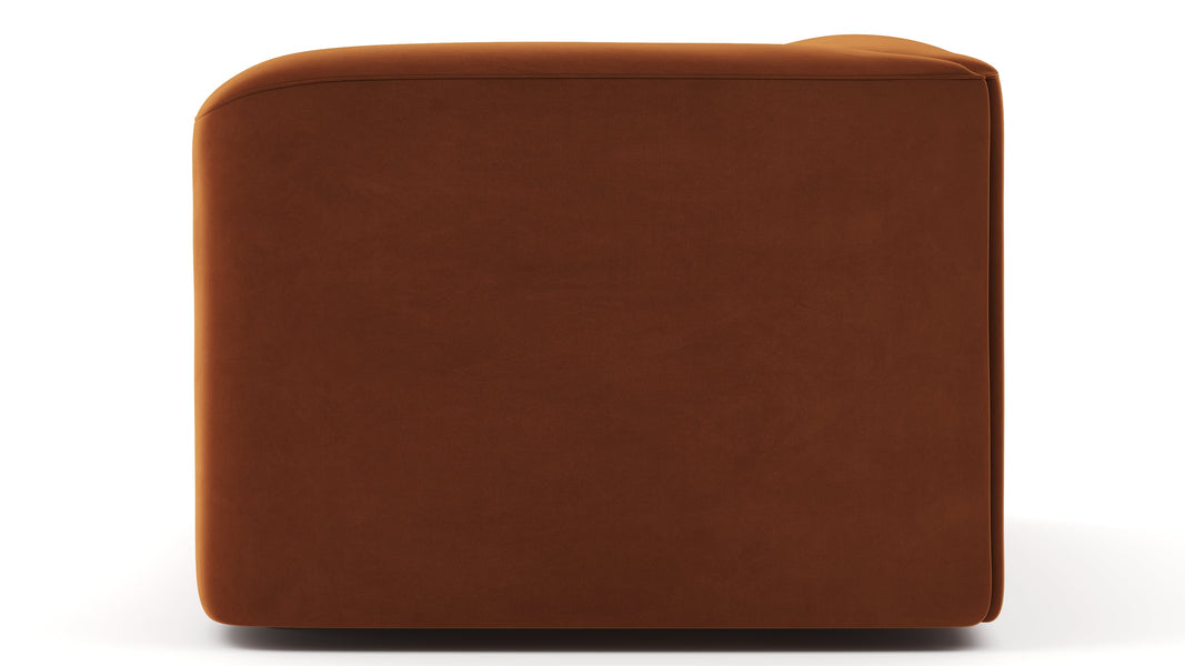 MuseMuse - Muse Module, Corner, Burnt Orange Velvet