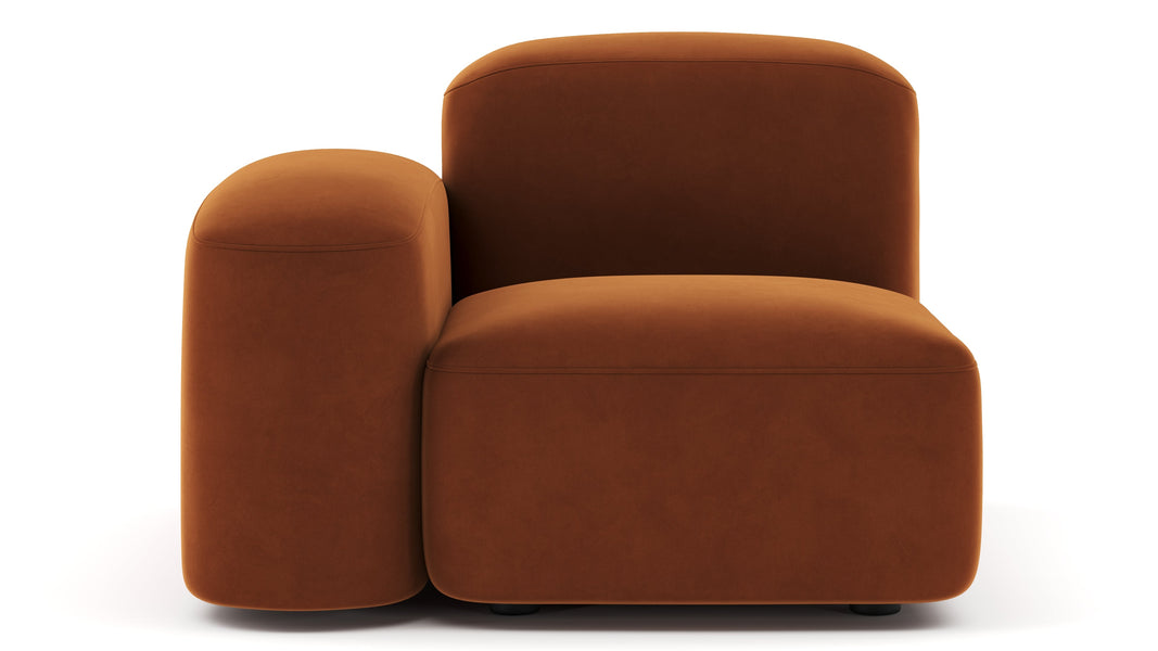 MuseMuse - Muse Module, Left Arm, Burnt Orange Velvet