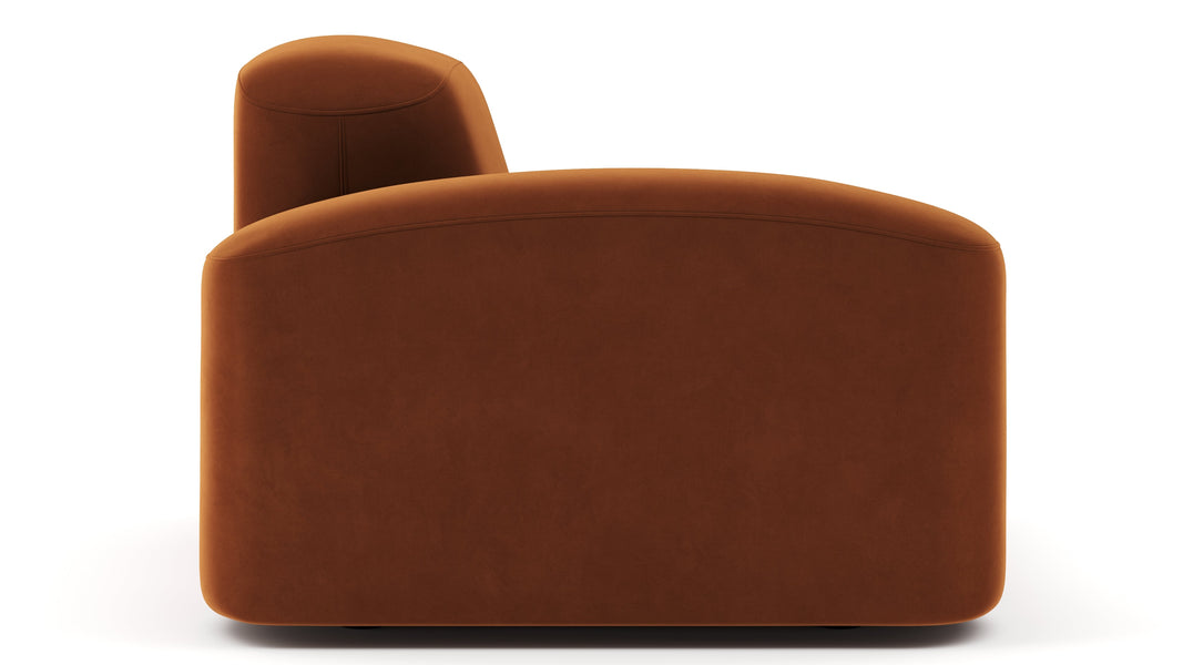 MuseMuse - Muse Module, Left Arm, Burnt Orange Velvet