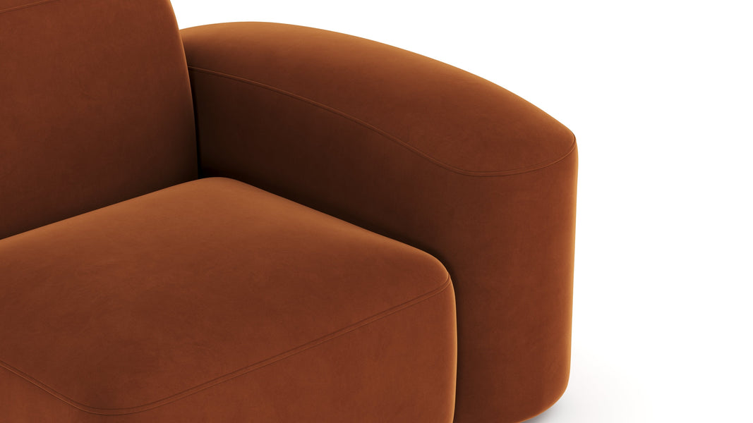 MuseMuse - Muse Module, Right Arm, Burnt Orange Velvet