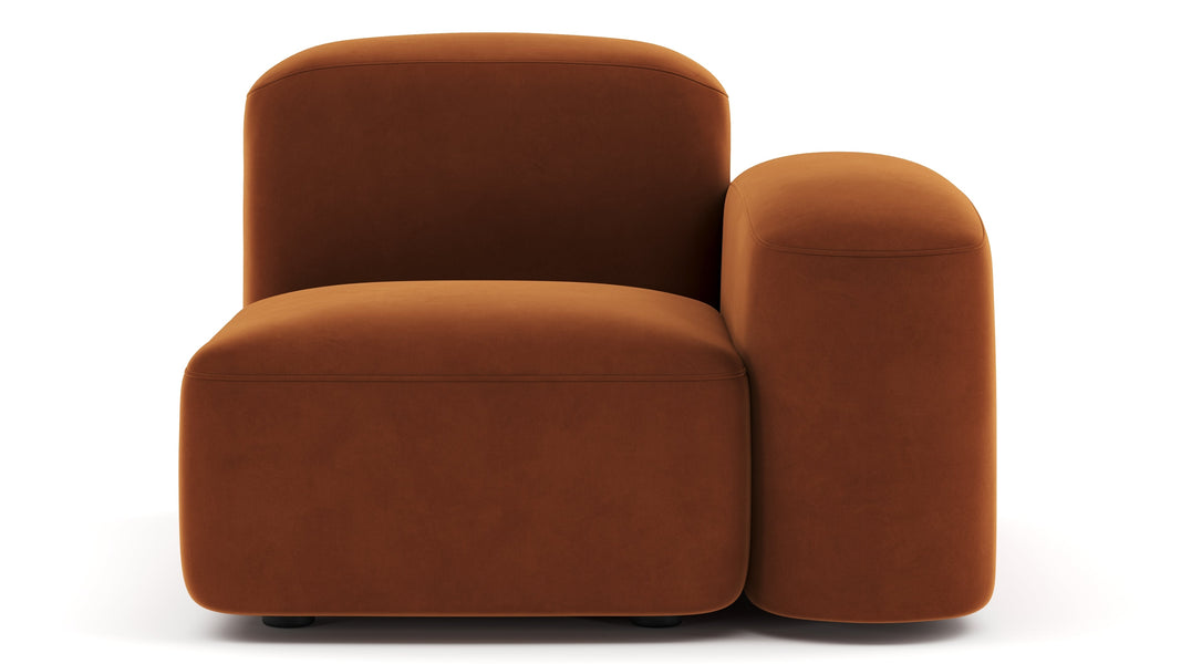 MuseMuse - Muse Module, Right Arm, Burnt Orange Velvet