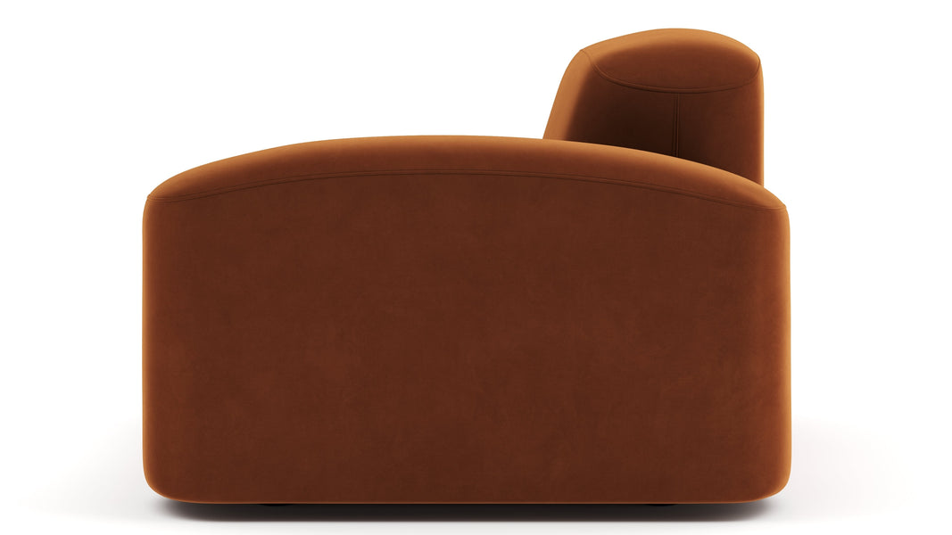 MuseMuse - Muse Module, Right Arm, Burnt Orange Velvet