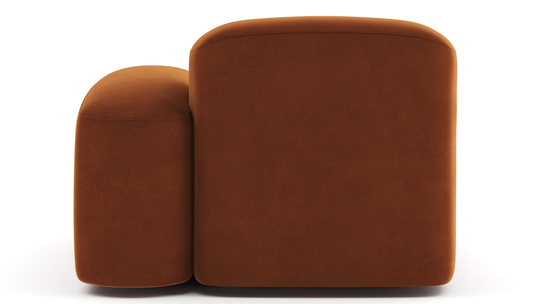 MuseMuse - Muse Module, Right Arm, Burnt Orange Velvet