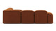 Muse - Muse - Muse Sectional, Large Right Corner, Burnt Orange Velvet - Image 4