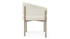 Esme Outdoor - Ivory Performance Weave and Brushed Brass - Image 3