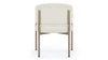 Esme Outdoor - Ivory Performance Weave and Brushed Brass - Image 4
