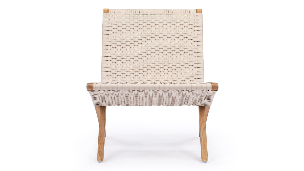 KubaCuba - Cuba Outdoor Chair, Natural Teak