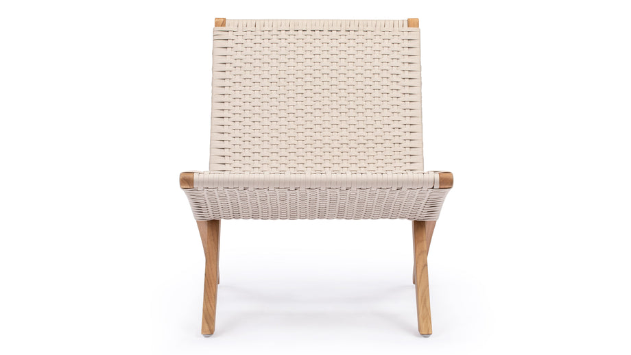 KubaCuba - Cuba Outdoor Chair, Natural Teak