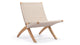 Cuba - Cuba - Cuba Outdoor Chair, Natural Teak - Image 1