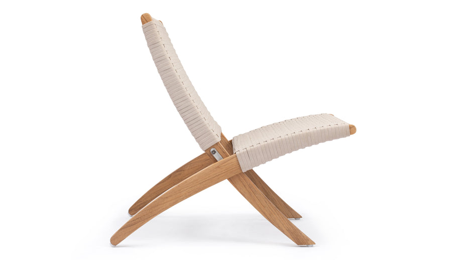 KubaCuba - Cuba Outdoor Chair, Natural Teak
