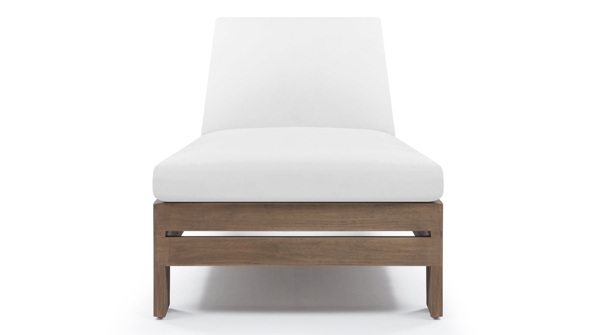 LussoWeathered Teak with White Cushions