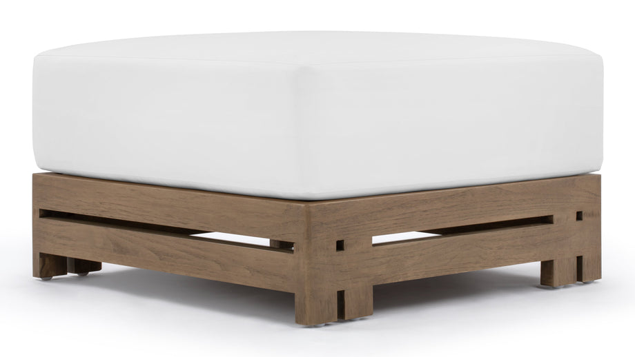LussoWeathered Teak with White Cushions