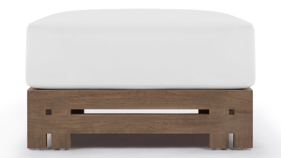 LussoWeathered Teak with White Cushions