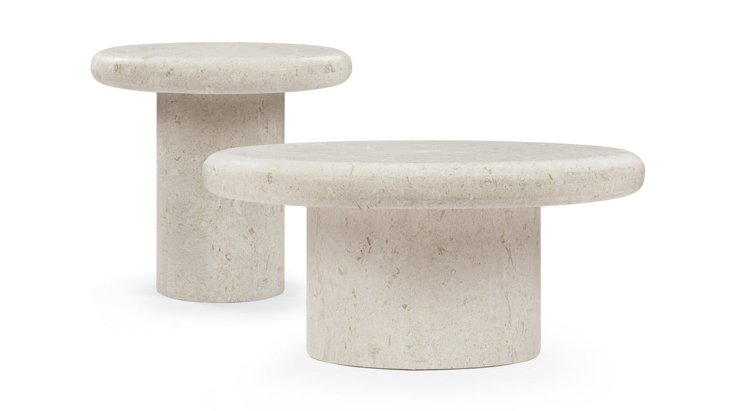 ValenciaValencia - Valencia Side Table, Limestone