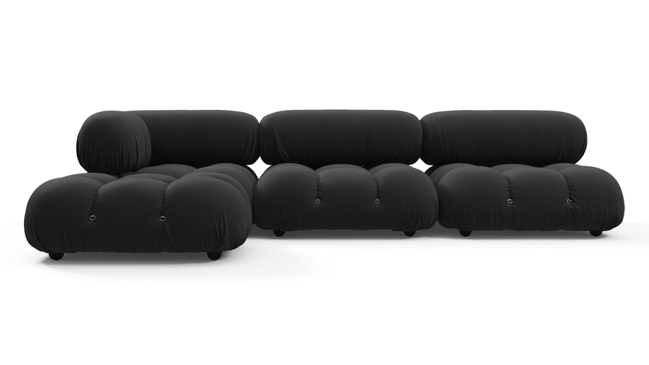 Bellini, il componibileBlack Performance Weave (Outdoor)