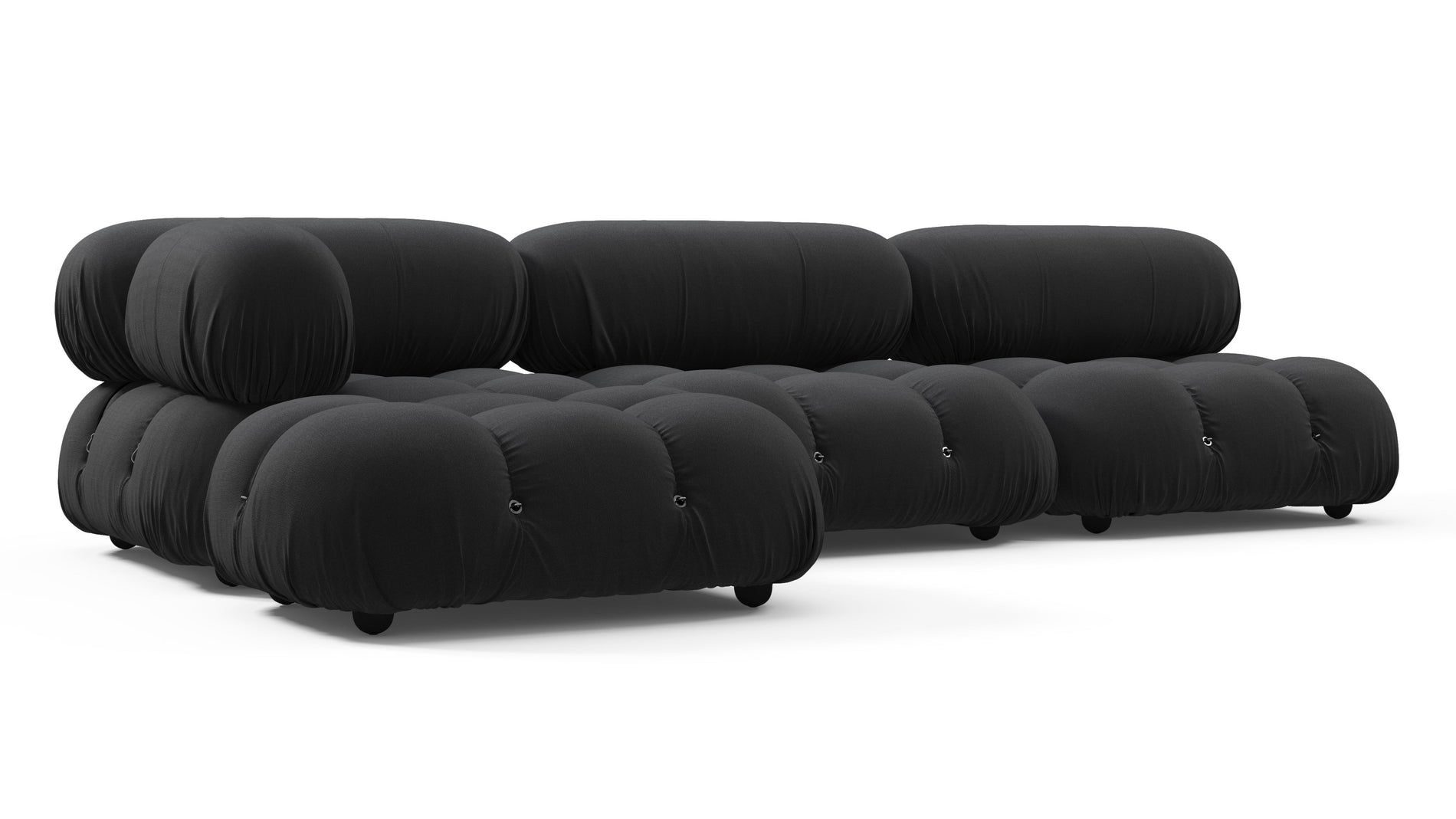 Bellini SectionalSchwarzes Performance -Gewebe (Outdoor)