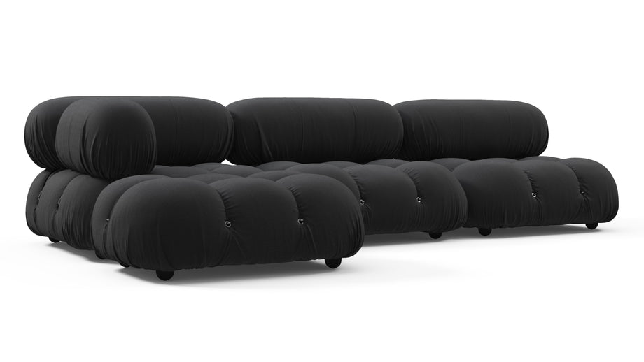 Bellini, il componibileBlack Performance Weave (Outdoor)