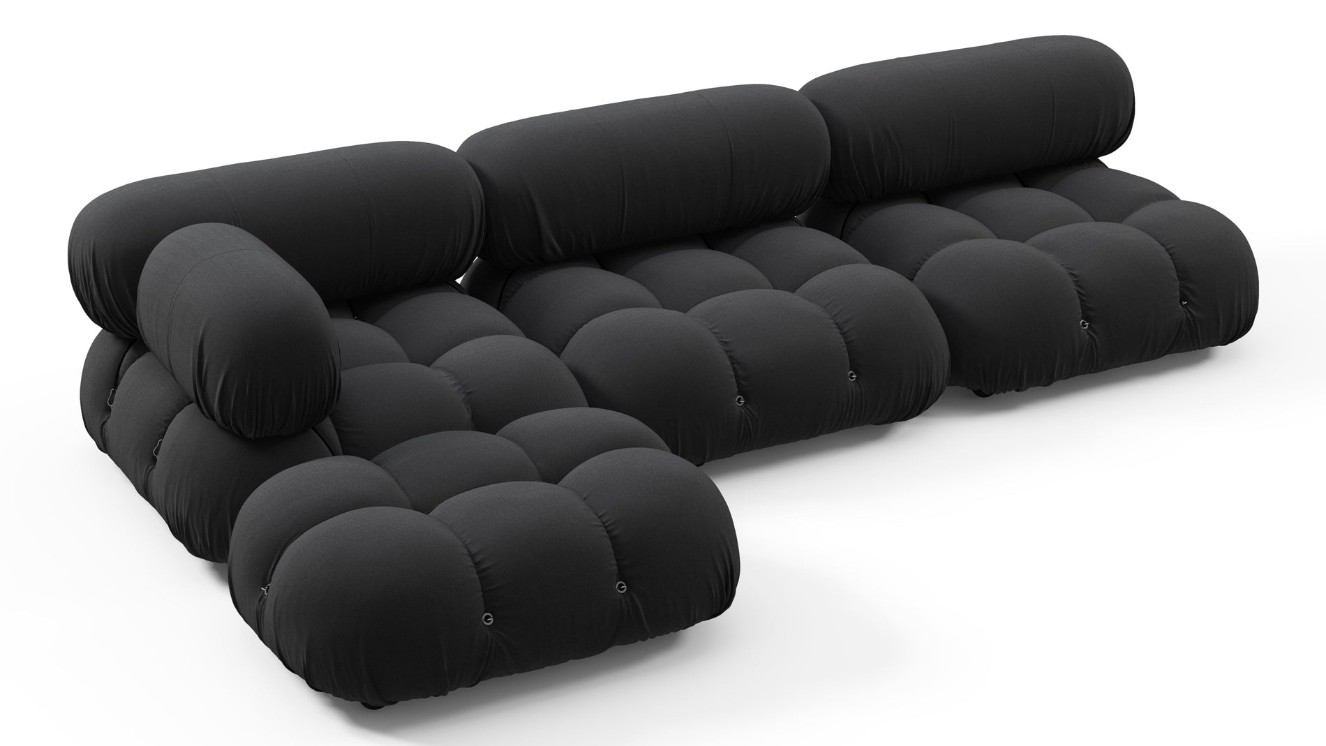 Bellini SectionalSchwarzes Performance -Gewebe (Outdoor)
