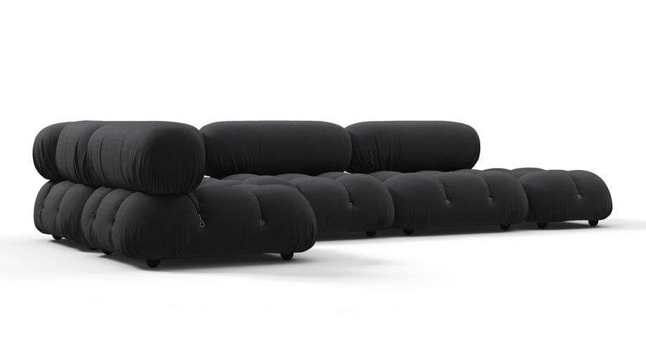 Bellini SectionalBlack Performance Weave (Outdoor)