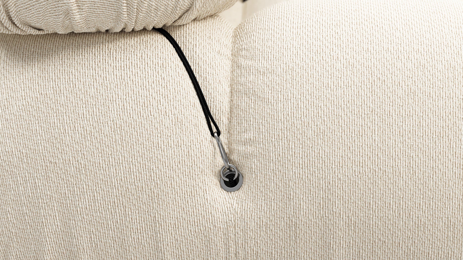 Bellini SectionalCream Chunky Performance Weave (Outdoor)