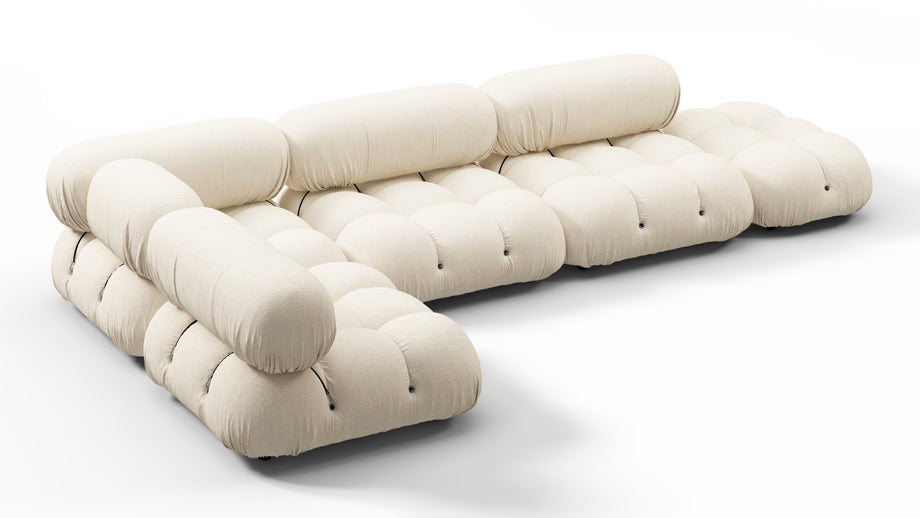 Bellini SectionalCream Chunky Performance Weave (Outdoor)