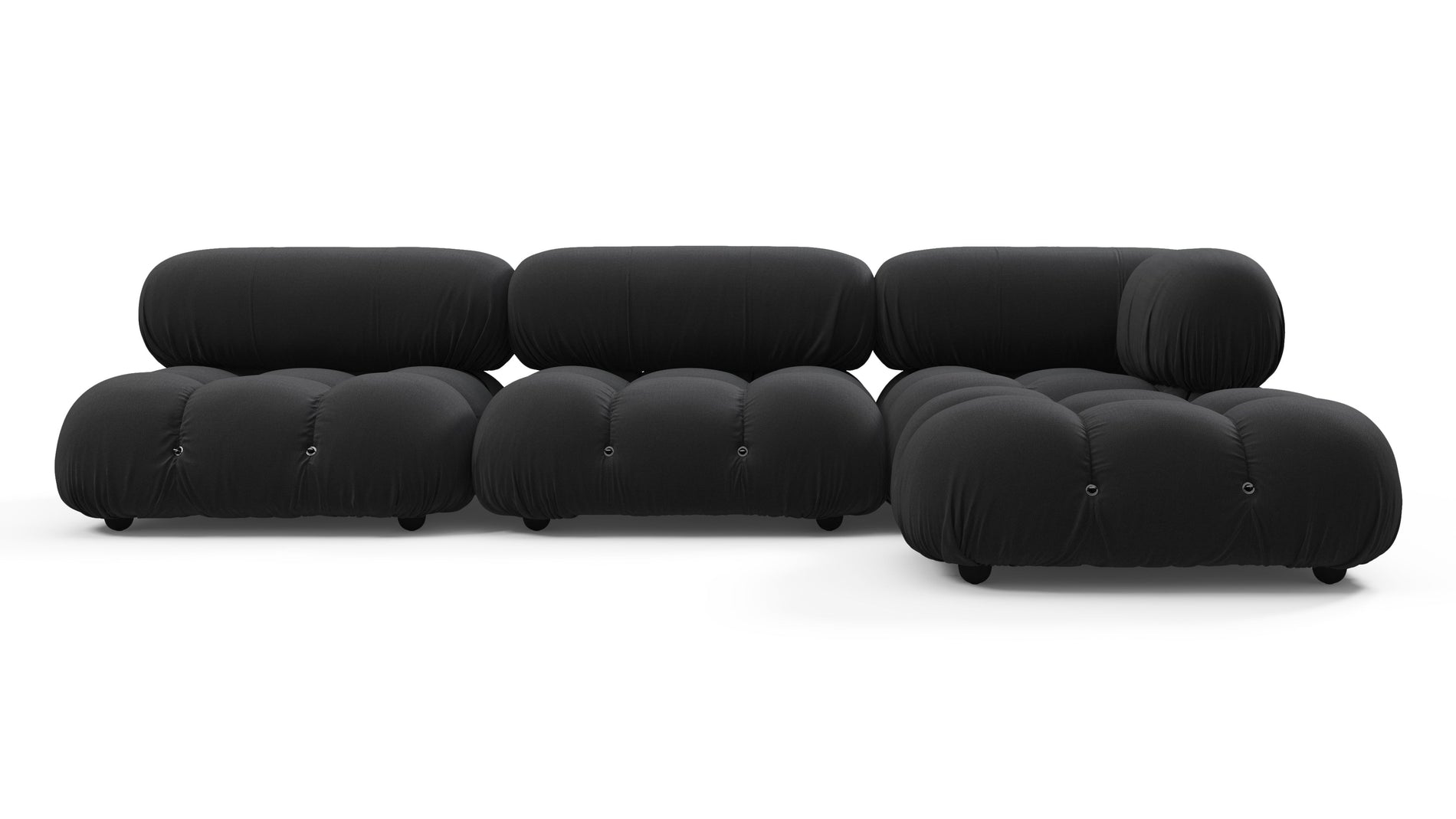 Bellini SectionalSchwarzes Performance -Gewebe (Outdoor)