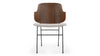The Penguin - The Penguin - The Penguin Dining Chair, Wheat Gray Cashmere Wool and Walnut - Image 1