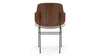 The Penguin - The Penguin - The Penguin Dining Chair, Wheat Gray Cashmere Wool and Walnut - Image 4