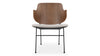 The Penguin - The Penguin - The Penguin Lounge Chair, Wheat Gray Cashmere Wool and Walnut - Image 1